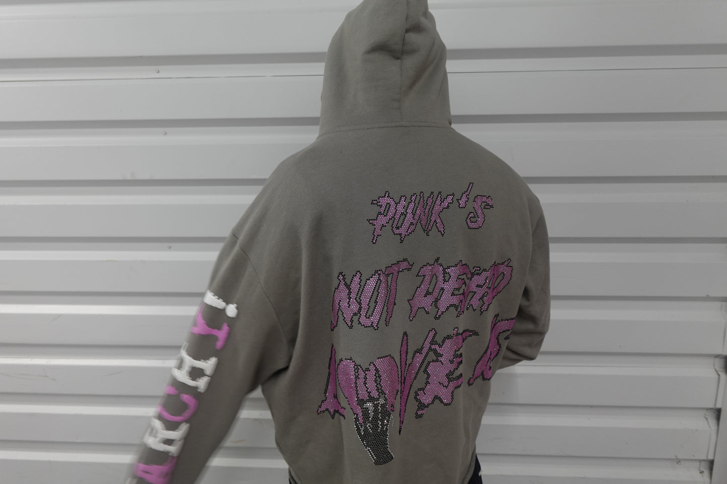 GREY PUNK GIRLS HOODIE