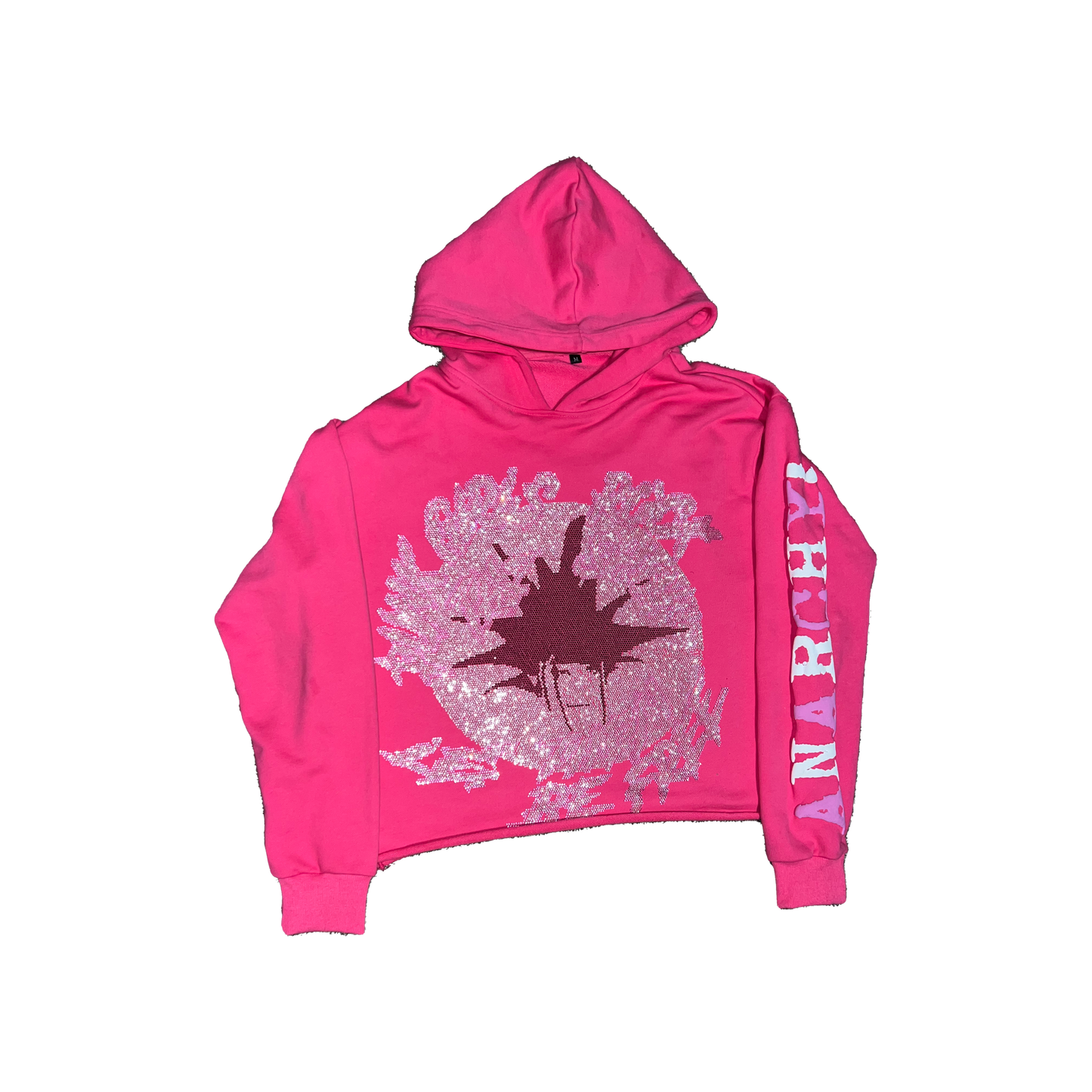 PUNK GIRLS Cropped Hoodie Pink