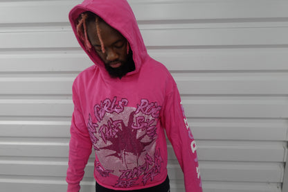 PINK PUNK GIRLS HOODIE