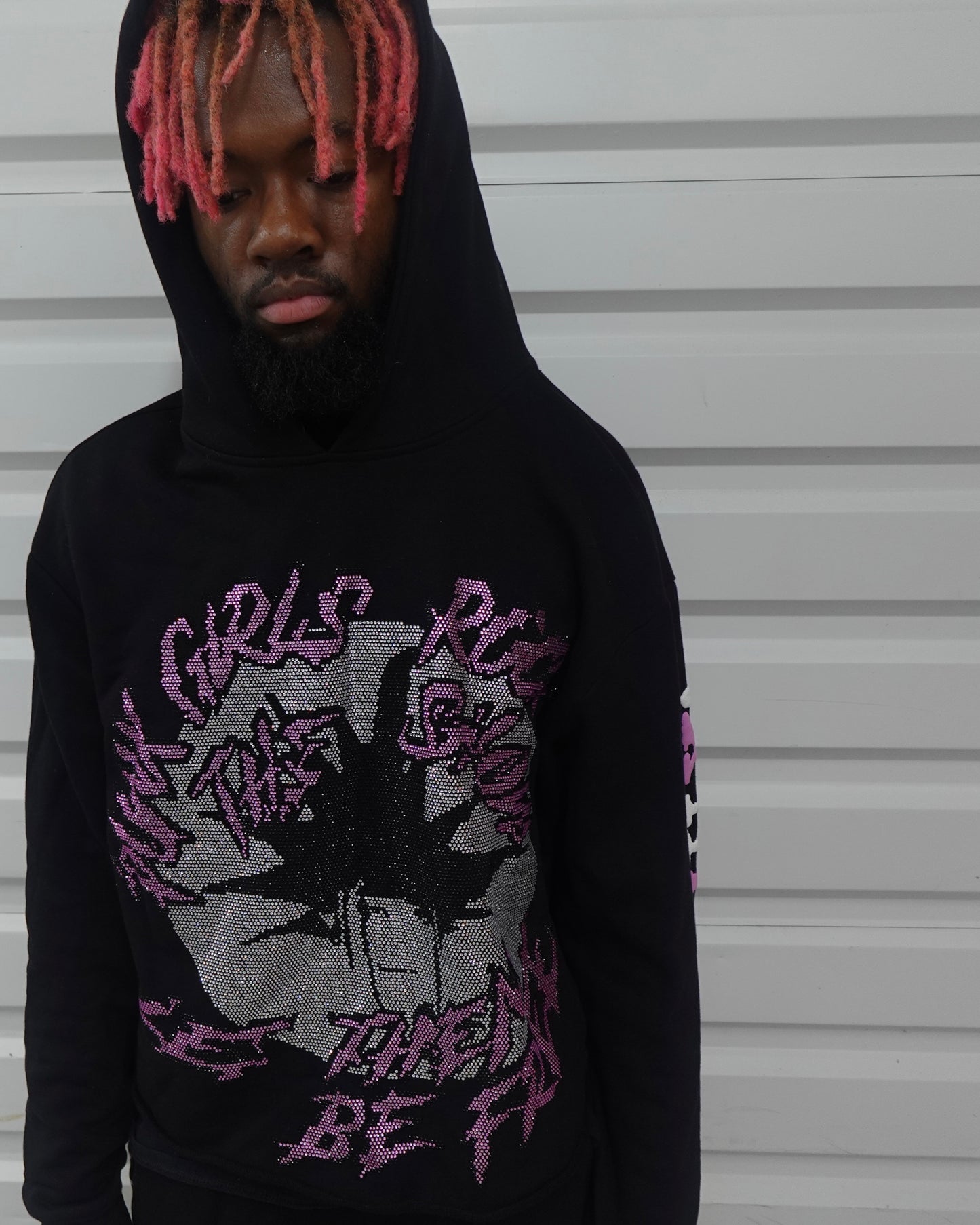 BLACK PUNK GIRLS HOODIE