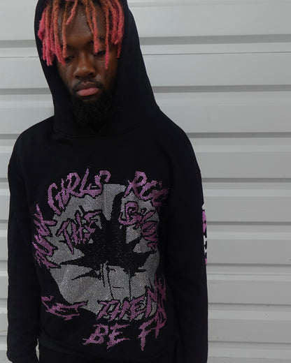 BLACK PUNK GIRLS HOODIE