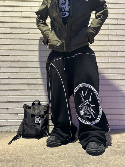 Foreverweird Oversized Sweats Black